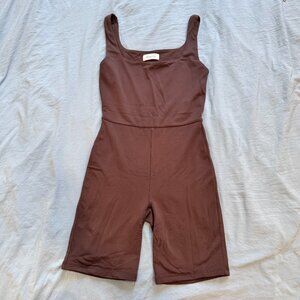 Babaton Brown Onesie Playsuit